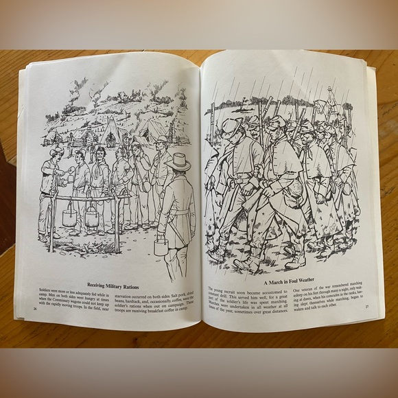 Vintage Dover Historic Coloring Book Set - Picture 7 of 10